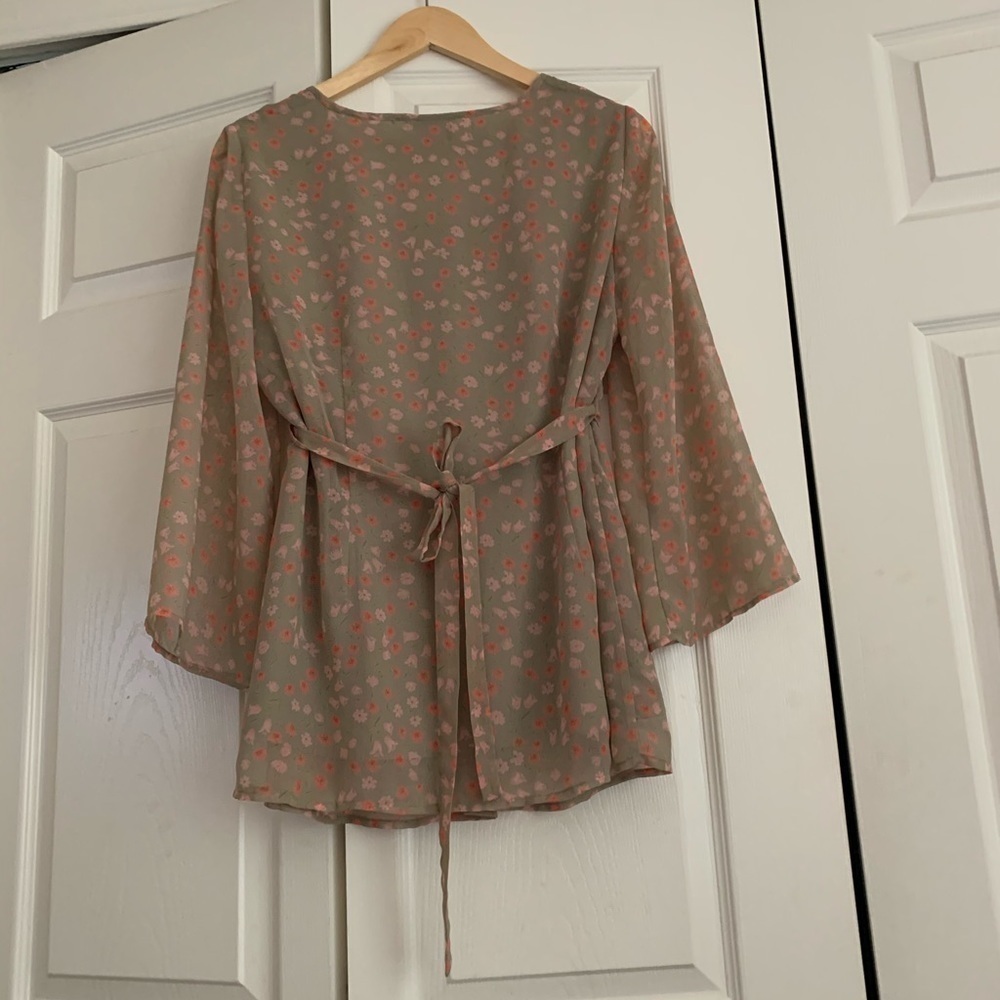 Blouse in floral print /maternity - Picture 4 of 5